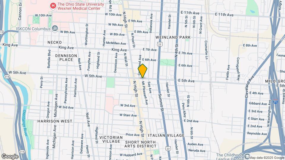1195 Mount Pleasant Ave Mapa y Detalles de la Ubicación
