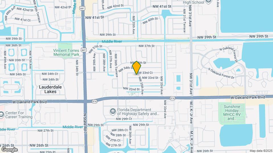 3513 NW 33rd St Map and Location Details