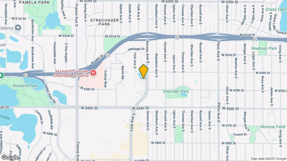 6420 Xerxes Ave S Map and Location Details