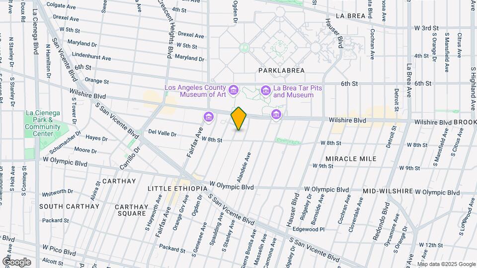 740 S Genesee Ave Map and Location Details
