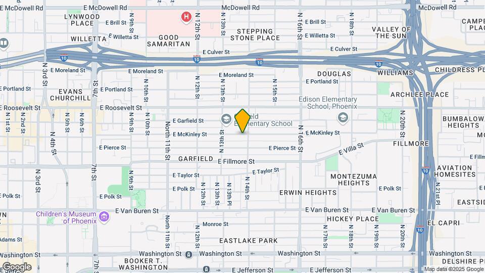 1339 E McKinley St Map and Location Details