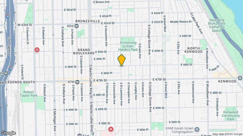 4603 S St Lawrence Ave Map and Location Details