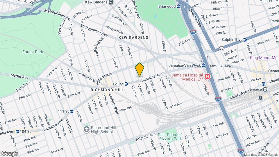 124-05 Jamaica Ave Mapa y Detalles de la Ubicación