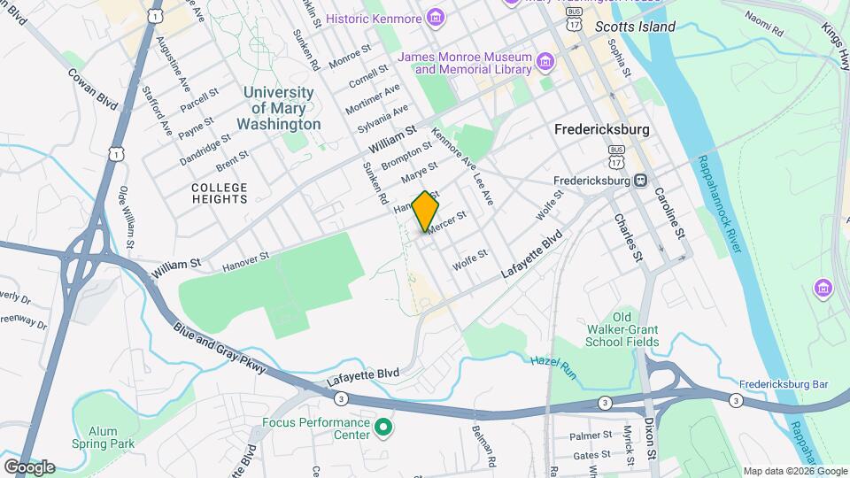 918 Mercer St Map and Location Details