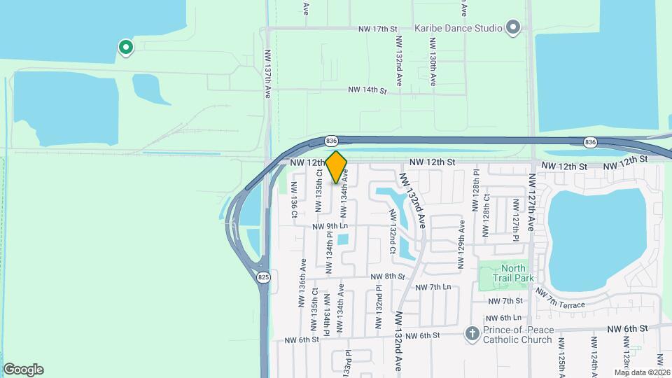 1093 NW 134th Pl, Unit Efficiency Mapa y Detalles de la Ubicación