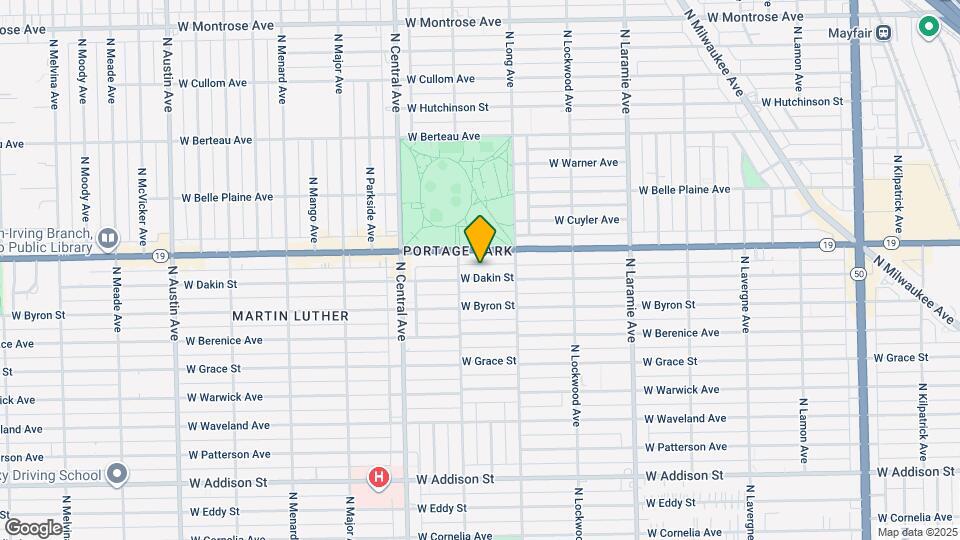 5436 W Dakin St Map and Location Details