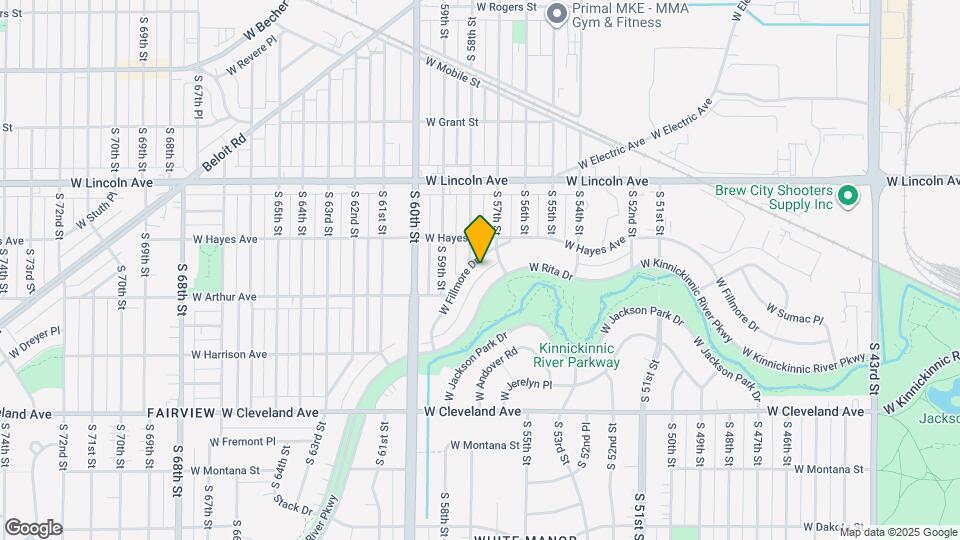 5733 W Fillmore Dr Map and Location Details