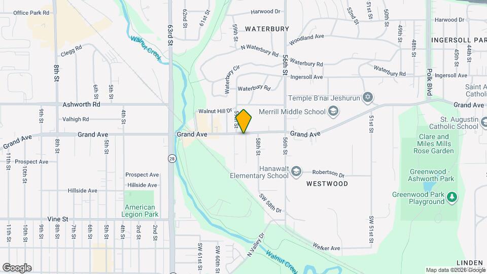 5824 Grand Ave Map and Location Details