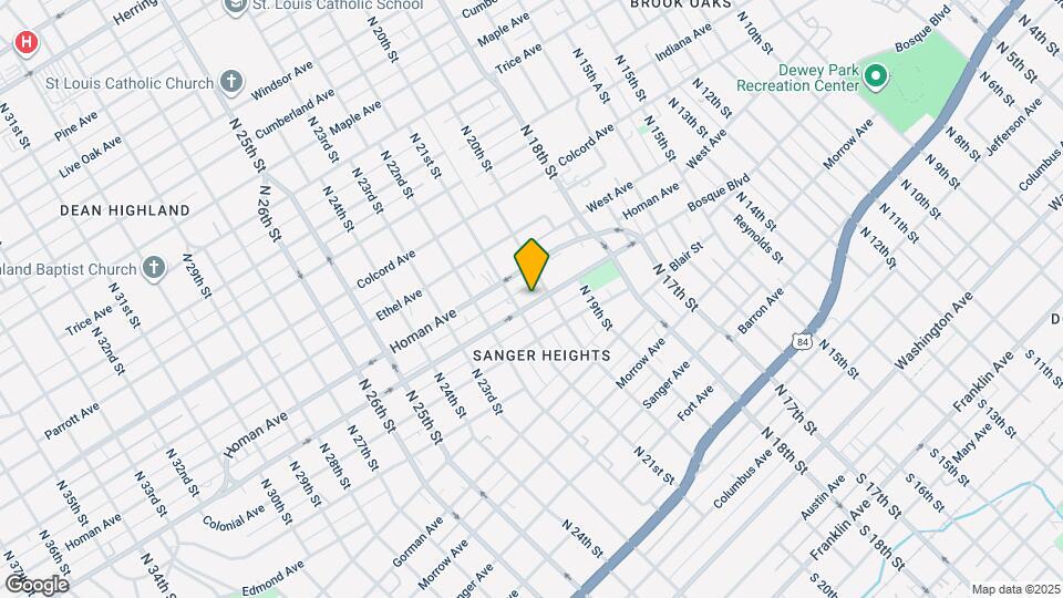 2011 Bosque Blvd Map and Location Details