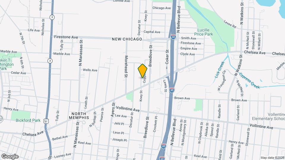 1088 Kney St Map and Location Details