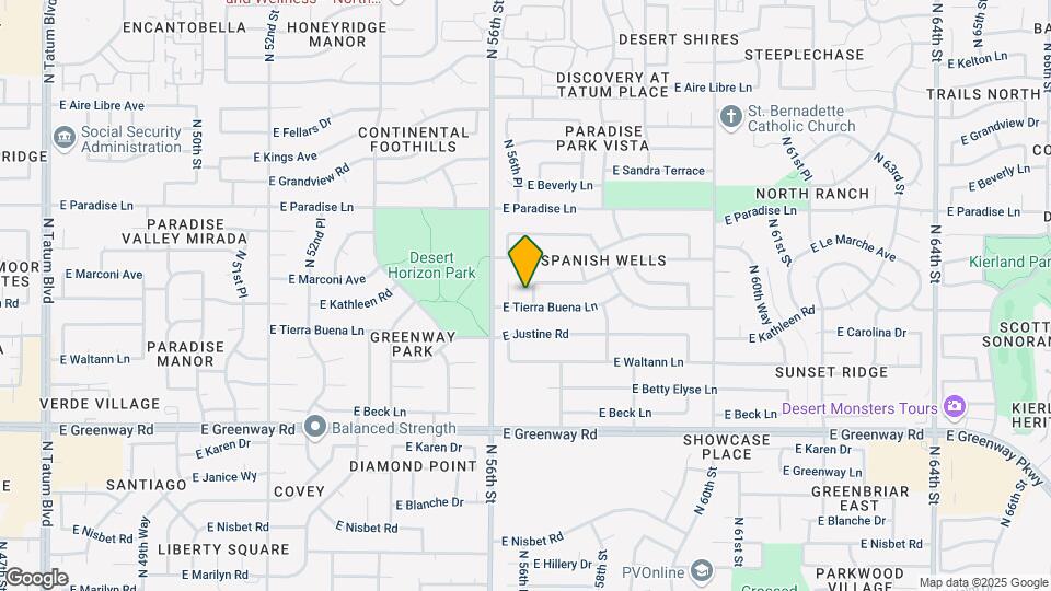 15824 N 57th St Map and Location Details