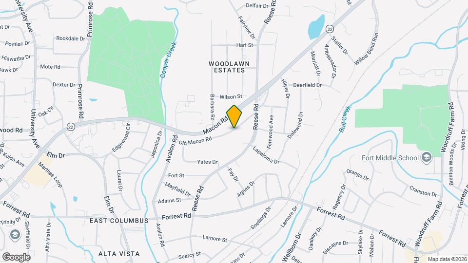 4344 Old Macon Rd Map and Location Details