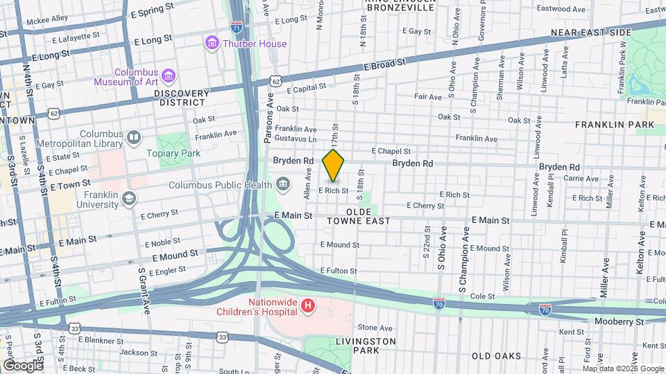 255 S 17th St Map and Location Details