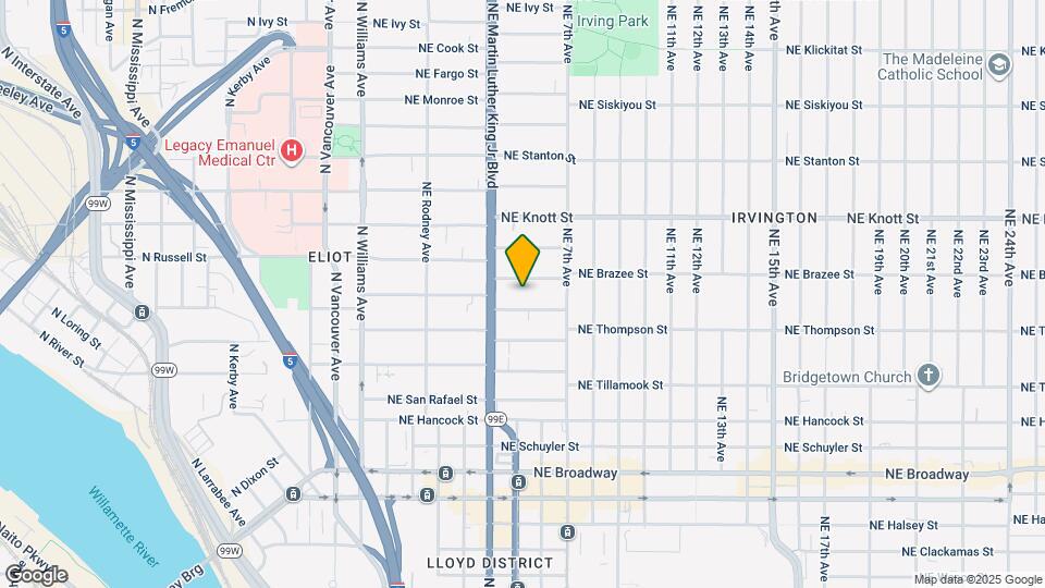 504 NE Brazee St Map and Location Details