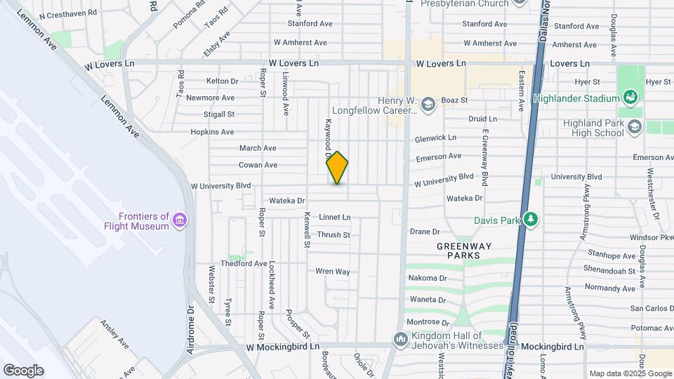 5012 W University Blvd Map and Location Details