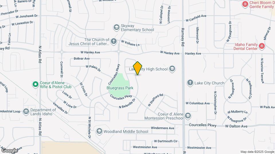 6122 N Harcourt Dr Map and Location Details