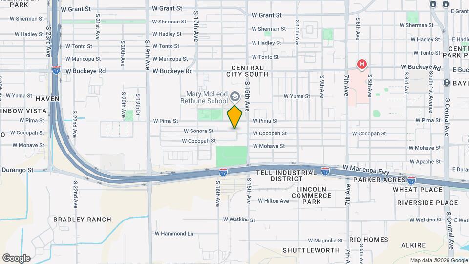1507 W Tonto St Map and Location Details
