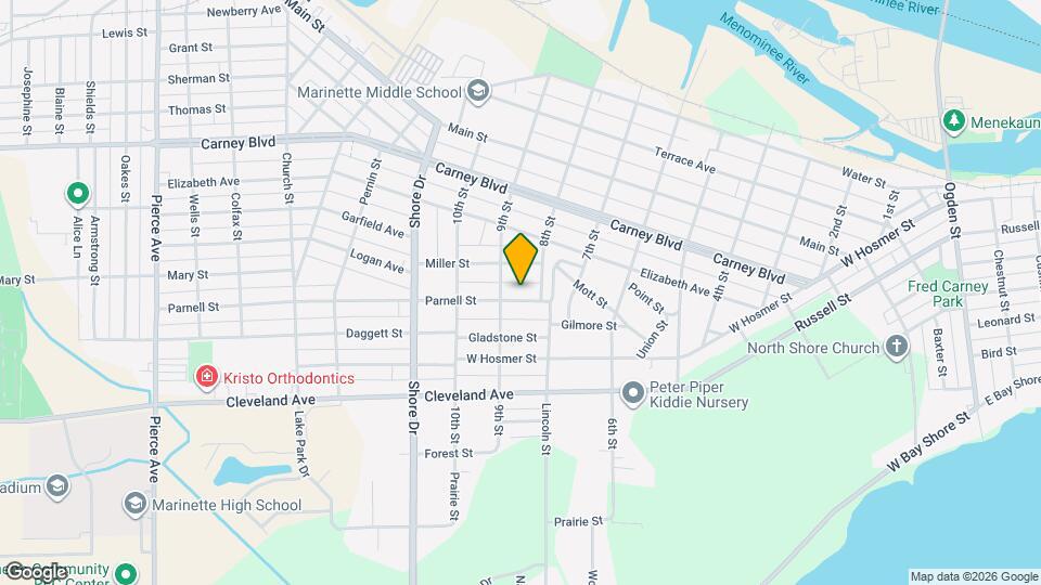814 Parnell St Map and Location Details