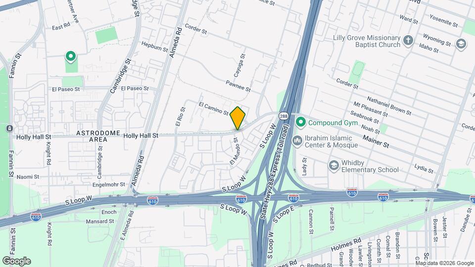 2874 Holly Hall St Map and Location Details