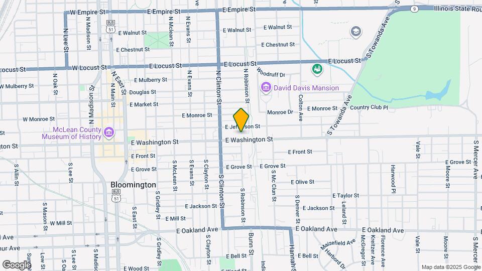 818 E Washington St Map and Location Details