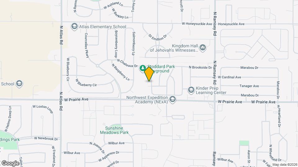 8104 N Ainsworth Dr Map and Location Details