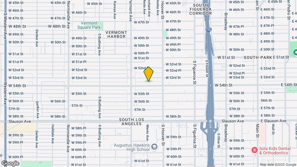 855 W 54th St Map and Location Details