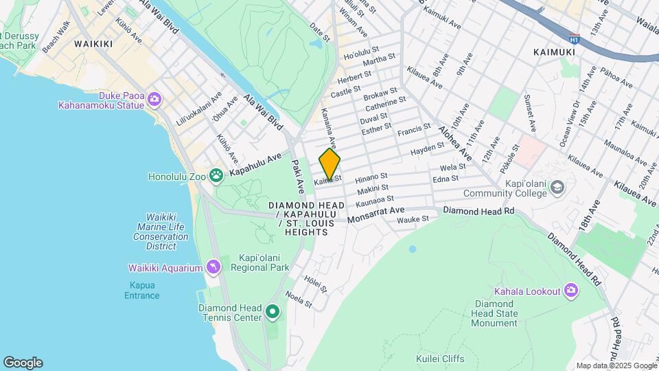 3032 Hinano St Map and Location Details