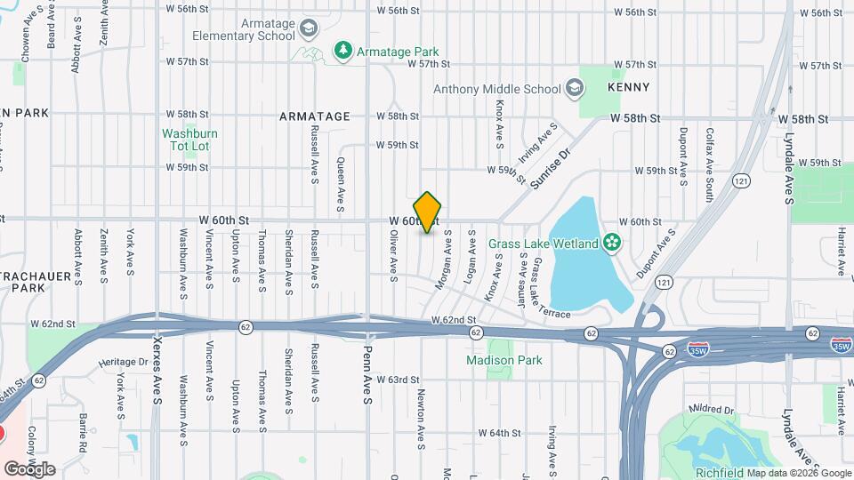 6015 Newton Ave S Map and Location Details