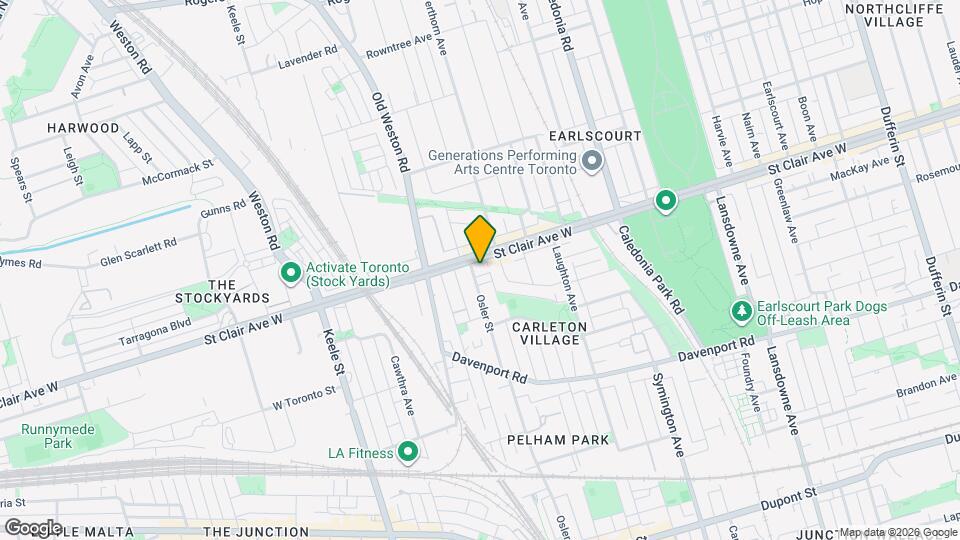 385 Osler St, Unit 306 Map and Location Details