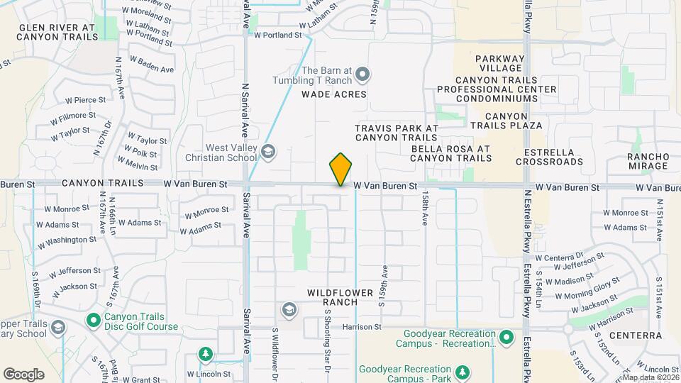 16030 W Woodlands Ave Mapa y Detalles de la Ubicación