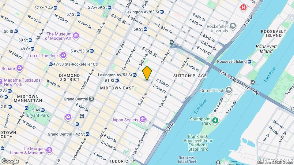 246 E 53rd St Map and Location Details