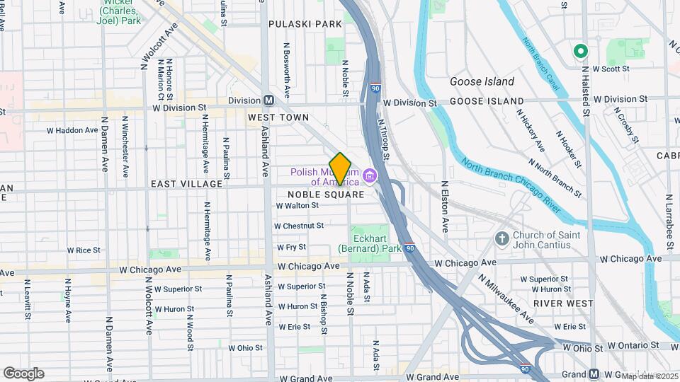 950 N Noble St Map and Location Details