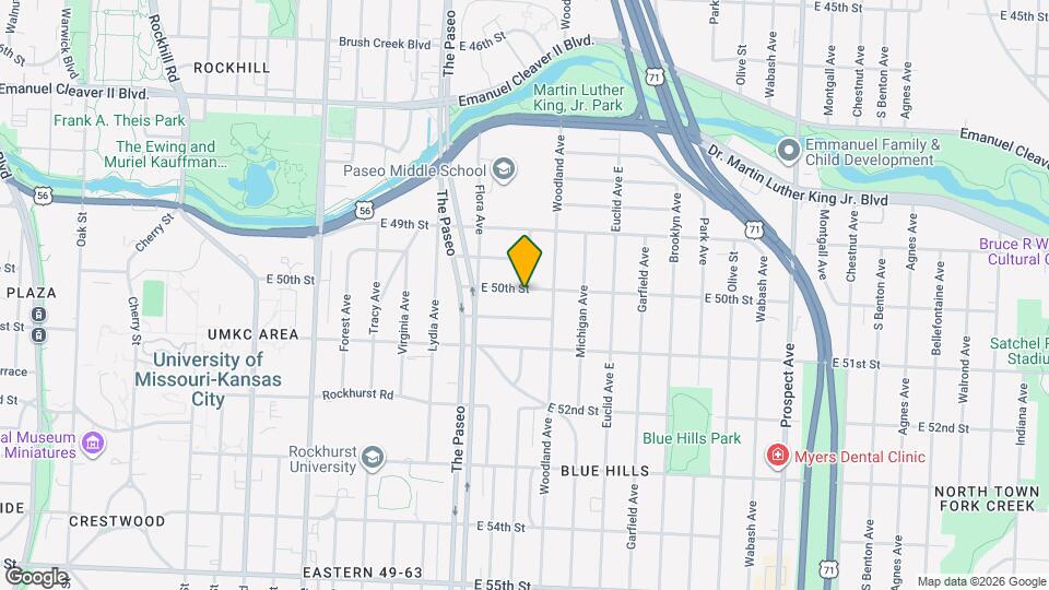 1541 E 50th St Map and Location Details