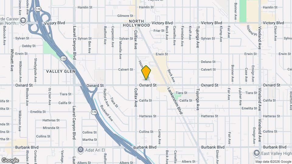 11657 Oxnard St Mapa y Detalles de la Ubicación
