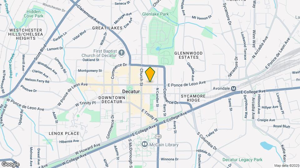 230 E Ponce de Leon Ave Mapa y Detalles de la Ubicación