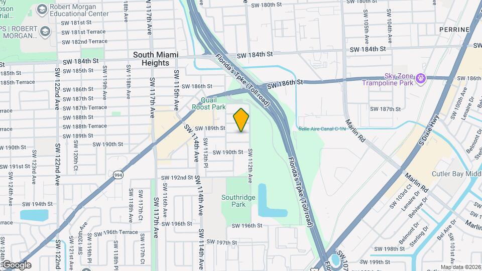 11226 SW 189th Terrace Map and Location Details