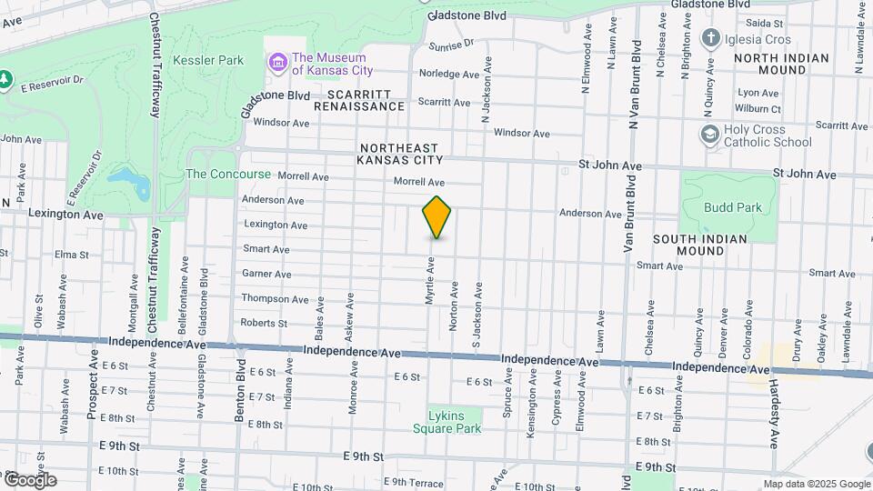 341 Myrtle Ave Map and Location Details