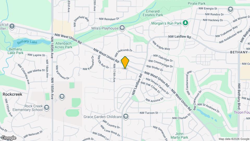 17190 NW Elk Run Dr Map and Location Details
