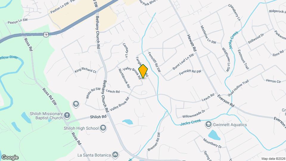 3968 Valley Brook Rd Map and Location Details