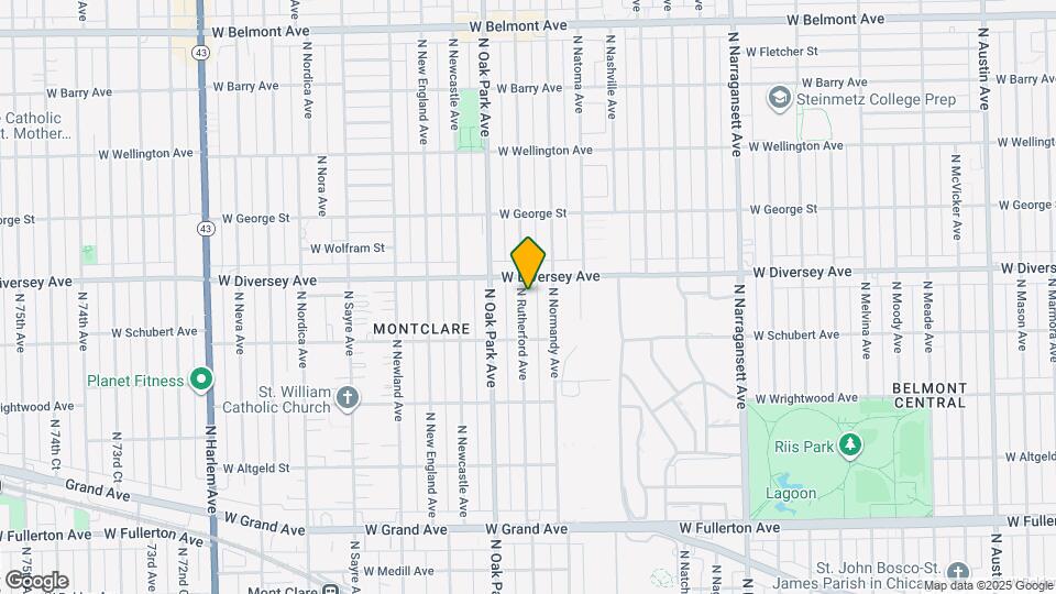 2743 N Rutherford Ave Map and Location Details