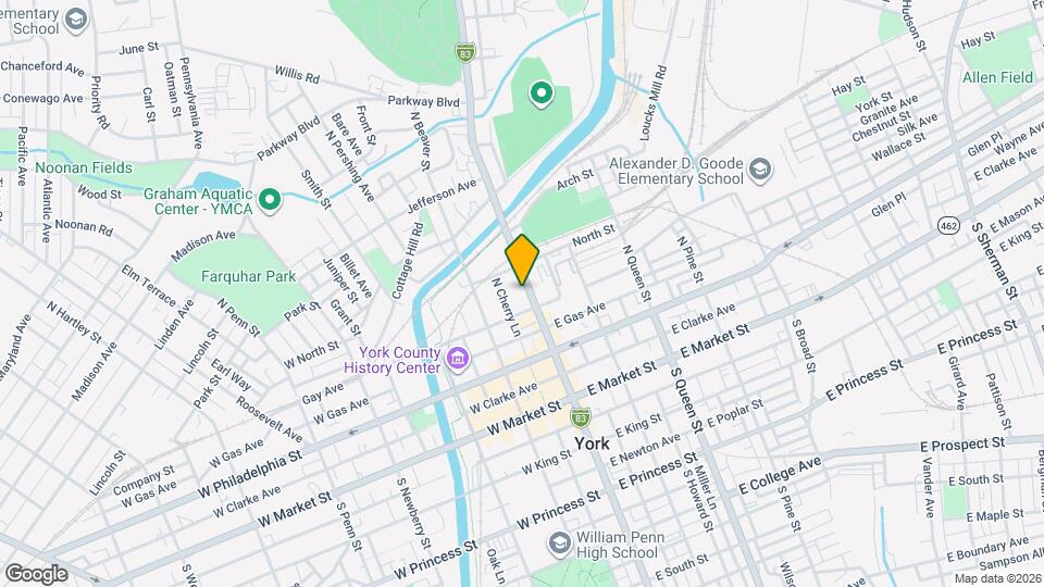 224 N George St Map and Location Details