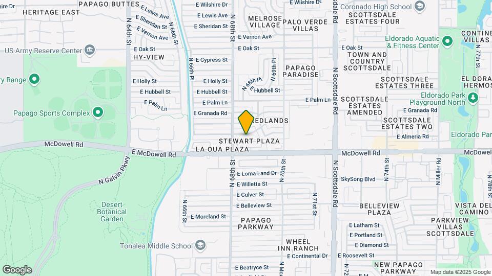 6821 E Almeria Rd Map and Location Details