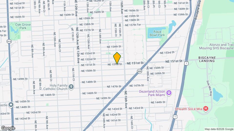 1520 NE 151st St Map and Location Details