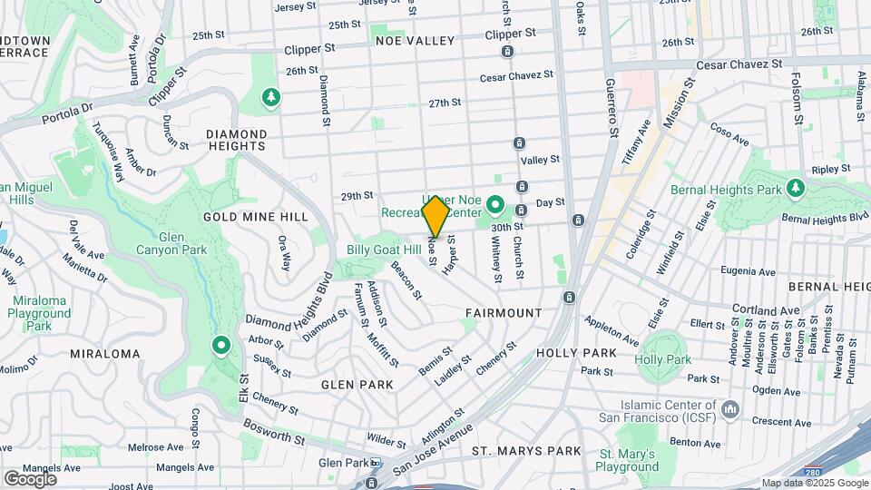 1723-1729 Noe St Map and Location Details