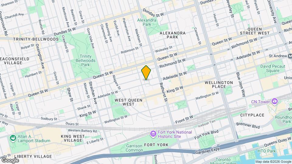 626 Adelaide St W Map and Location Details
