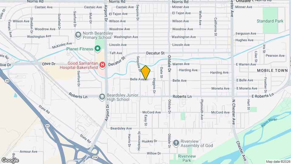 613 Belle Ave Map and Location Details