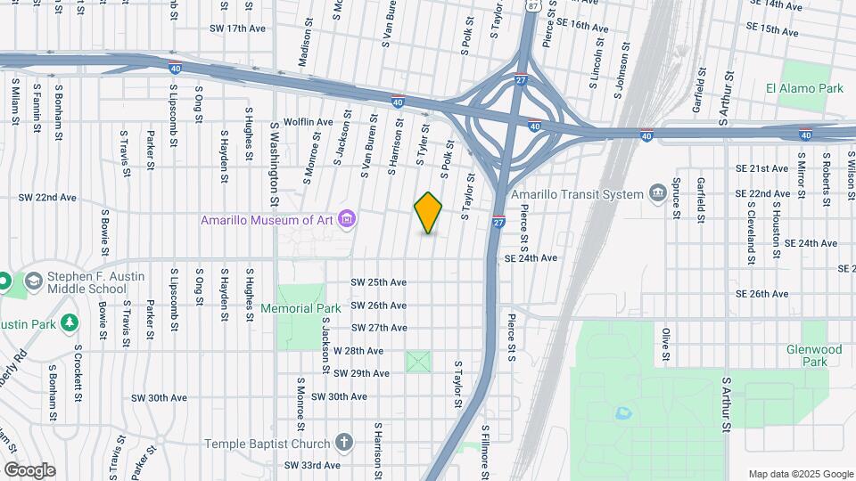 2216 S Polk St Map and Location Details