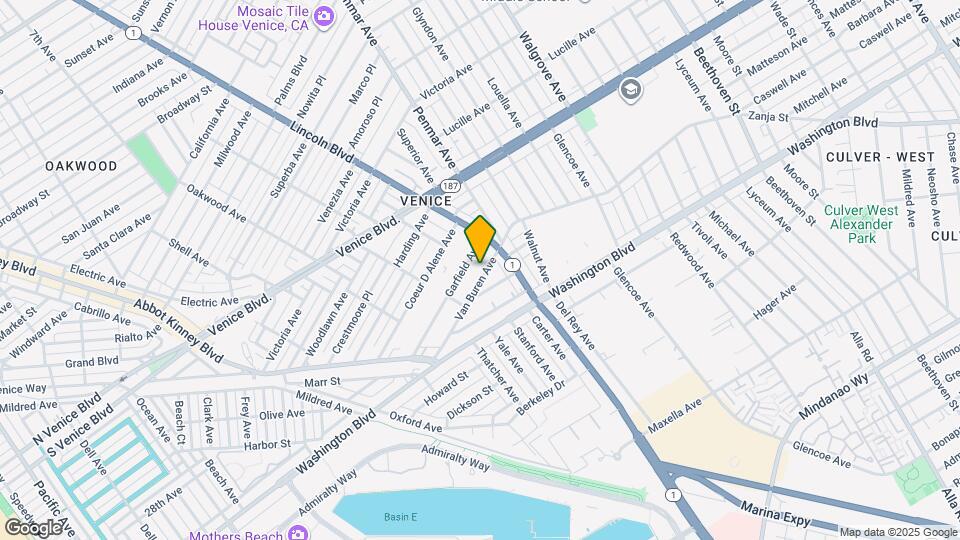 1147 Van Buren Ave Mapa y Detalles de la Ubicación