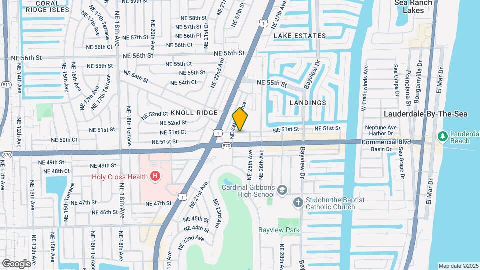 2450 NE 51st St Map and Location Details