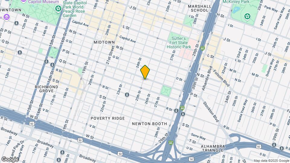 1609 25th St Map and Location Details